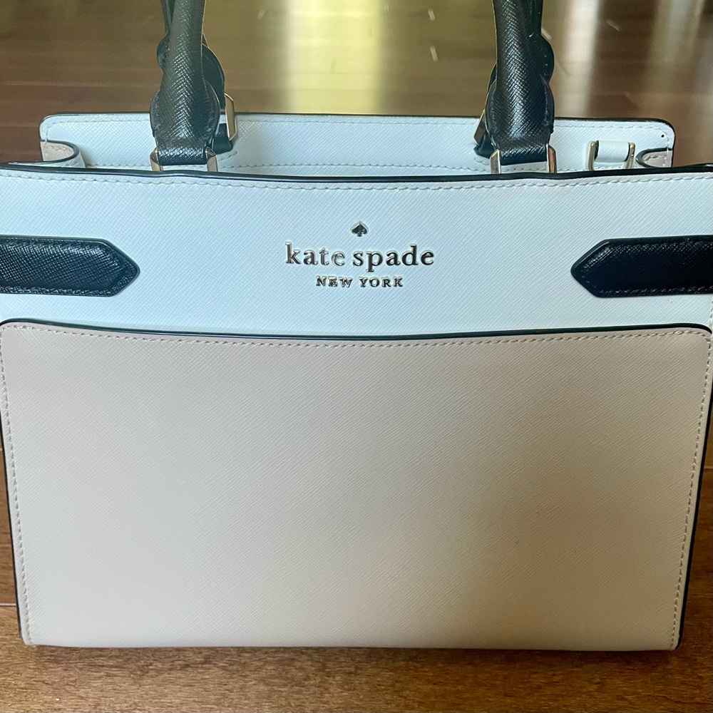 Kate Spade New York Staci Colorblock Medium Satchel with Matching Card Holder - Picture 2 of 8
